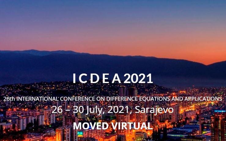 Obavijest o održavanju internacionalne konferencije o diferentnim jednadžbama i njihovim primjenama - ICDEA2021 Capture 2
