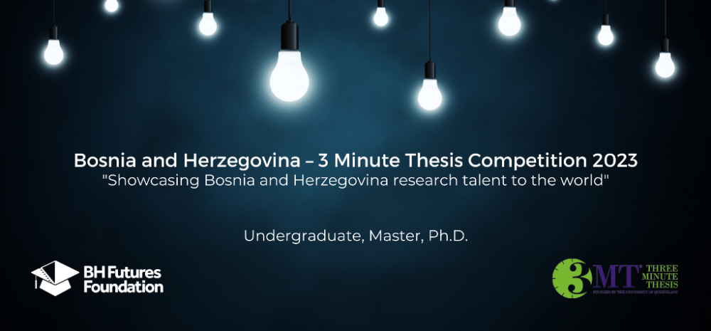Takmičenje u trominutnom predstavljanju istraživačkih teza - Three Minute Thesis Competition (3TM) 3.1